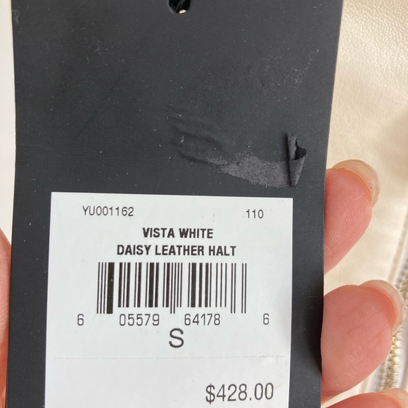 Brand new BIRD by JUICY COUTURE LEATHER HALTER TOP - Picture 9 of 12